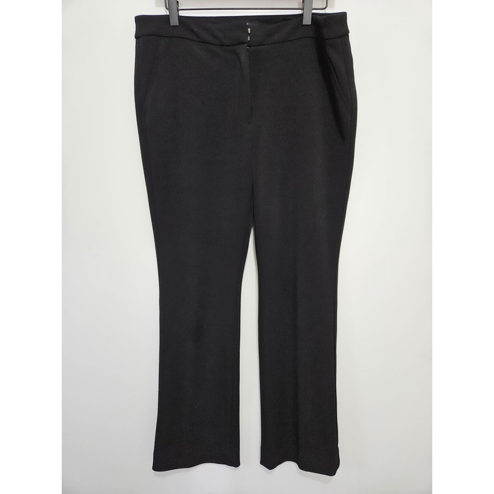 The Slim Black Dress Pants Women 12P Straight Leg Office Trousers White House Bl